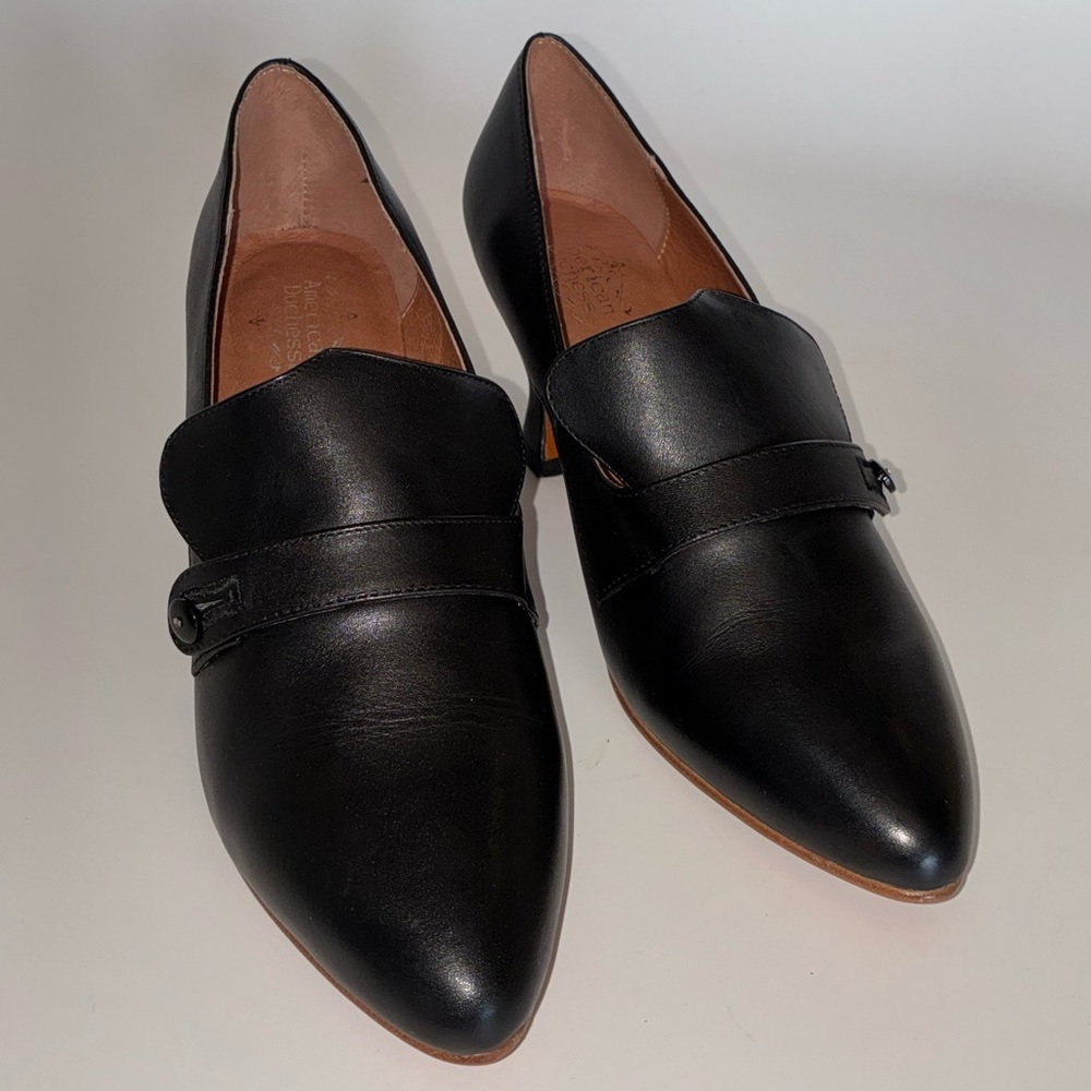 RARE, NEW American Duchess Moliere Edwardian Pumps, Black Leather, Women’s 9.5 - Picture 2 of 16